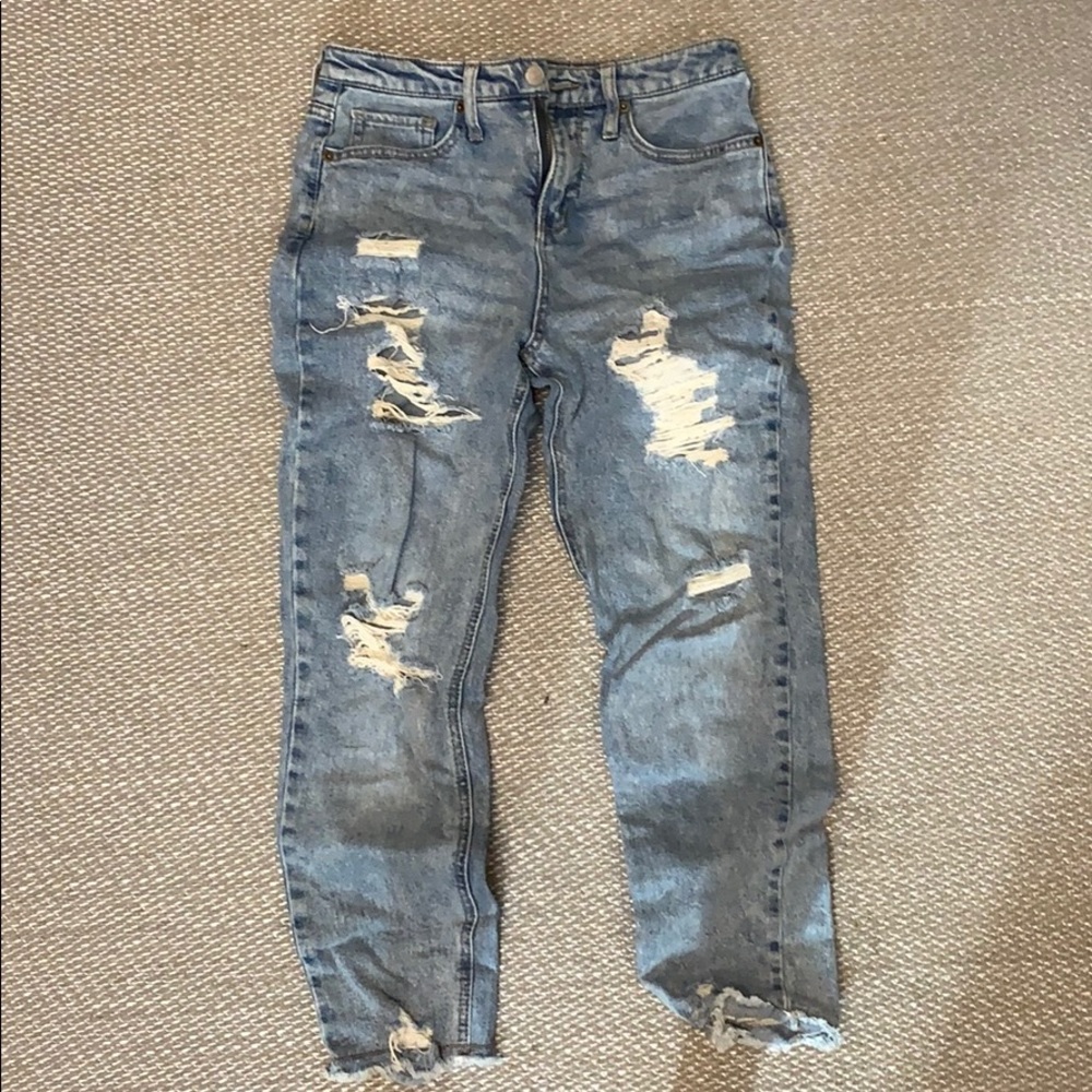 Ripped Boyfriend Jeans